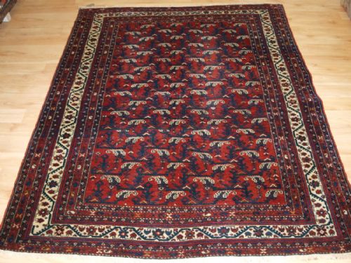 Antique Village Rug, Greater Hamadan Region, Shrub Design, Circa 1900/20.