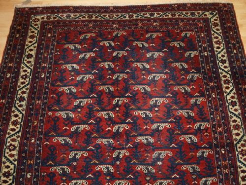 fig 1. ANTIQUE VILLAGE RUG, GREATER HAMADAN REGION, SHRUB DESIGN, CIRCA 1900/20.