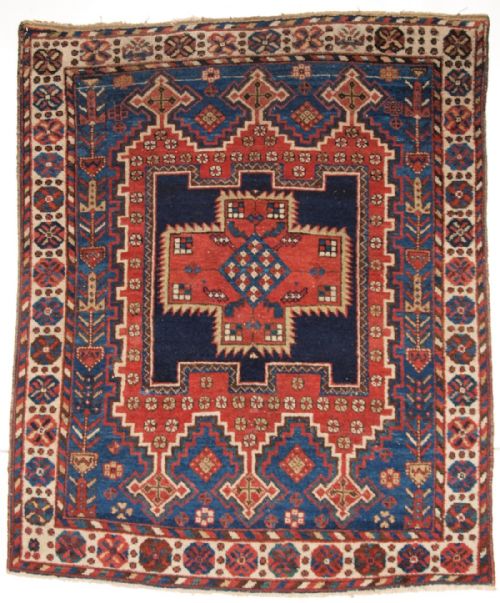 Antique Persian Afshar Rug of Very Sweet Small Size, Great Colour, Circa 1900.