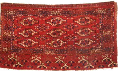 Antique Kizil Ayak Turkmen Chuval, Superb Colour, Late 19th Century. (One of a Pair) B.