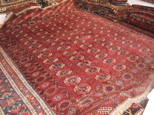 Antique Tekke Turkmen Main Carpet, Superb Soft Wool and Great Colour, Circa 1880.