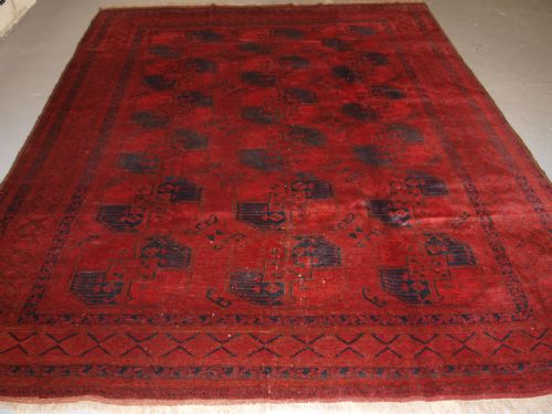fig 1. ANTIQUE AFGHAN ERSARI SULAYMAN CARPET, EXCELLENT COLOUR, CIRCA 1900.