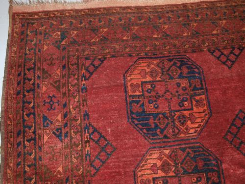 fig 1. ANTIQUE AFGHAN ERSARI SULAYMAN CARPET, SUPERB COLOUR AND LARGE SIZE, INSCRIBED AND DATED, CIRCA 1900.