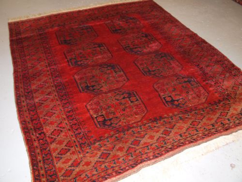 Antique Afghan Village Rug, Ersari Weavers, Superb Colour and Soft Wool, Circa 1900.