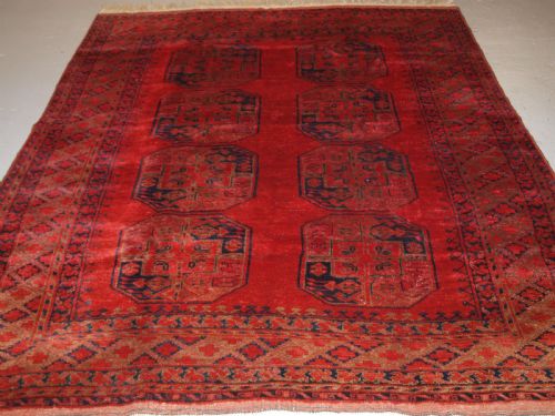 fig 1. ANTIQUE AFGHAN VILLAGE RUG, ERSARI WEAVERS, SUPERB COLOUR AND SOFT WOOL, CIRCA 1900.