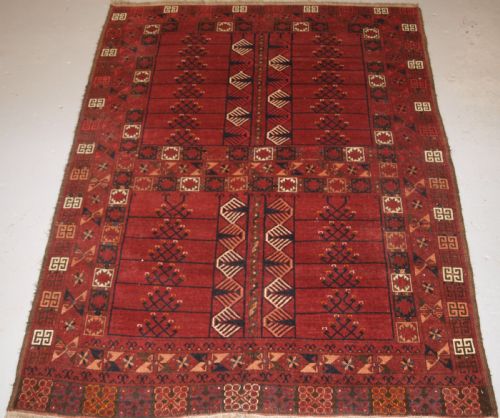 Antique Ersari Turkmen Ensi, Good Colour, Traditional Design, Circa 1880.