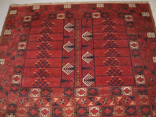 fig 1. ANTIQUE ERSARI TURKMEN ENSI, GOOD COLOUR, TRADITIONAL DESIGN, CIRCA 1880.