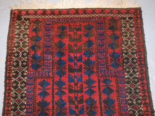 fig 1. OLD AFGHAN VILLAGE PRAYER RUG, TREE OF LIFE DESIGN, CIRCA 1920.