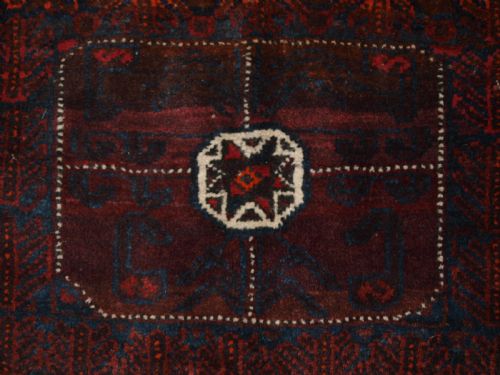fig 1. ANTIQUE AFGHAN BALUCH SADDLE BAG WITH PLAIN WEAVE BACK, CIRCA 1900.