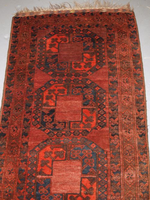 fig 1. OLD AFGHAN RUNNER, TRADITIONAL DESIGN, VERY HARD WEARING, CIRCA 1920.