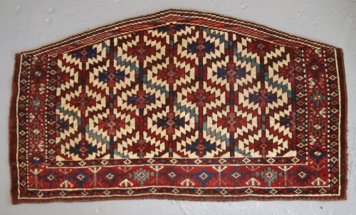 Antique Yomut Turkmen Asmalyk, Bridal Camel Decoration, Superb Colours, 2nd Half 19th Century.