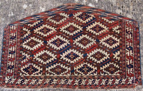 Antique Yomut Turkmen Asmalyk, Bridal Camel Decoration, Superb Colours, 2nd Half 19th Century.