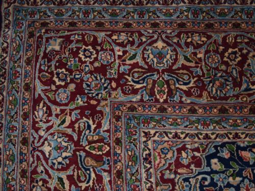 fig 2. OLD PERSIAN KIRMAN CARPET BY MASTER WEAVER RASHID FARROKHI, GARDEN DESIGN WITH SUPERB COLOUR. CIRCA 1920/30.