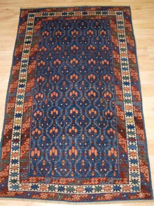 Antique Caucasian Seichur Rug, Kuba Region, Beautiful Soft Colours, Circa 1890.