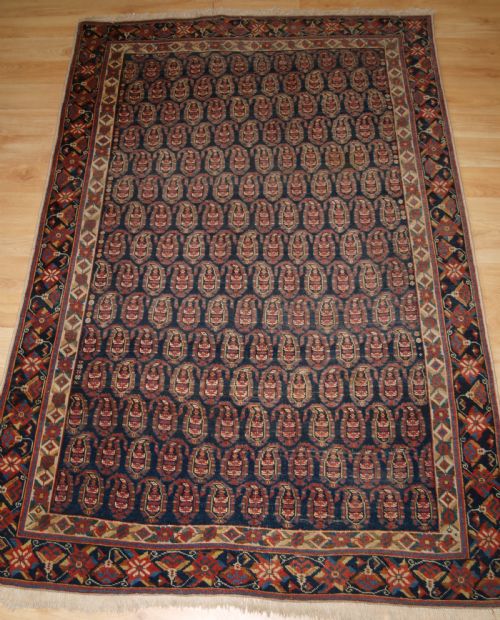 Antique South Persian Afshar Rug with All Over Boteh Design, Beautiful Border, Circa 1900.