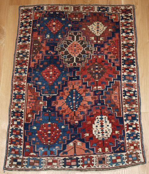 Antique Caucasian Rug of Small Size and Scarce Design, Kuba Region, Late 19th Century.
