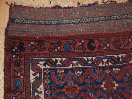 ANTIQUE TRIBAL AFSHAR RUG WITH REPEAT HERATTI DESIGN 2ND HALF 19TH CENTURY - ADDITIONAL PHOTO 1