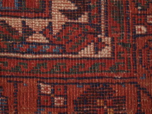 ANTIQUE TRIBAL AFSHAR RUG WITH REPEAT HERATTI DESIGN 2ND HALF 19TH CENTURY - ADDITIONAL PHOTO 12