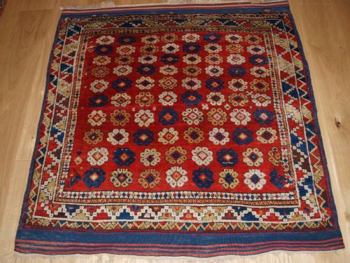 Antique Turkish Bergama Rug, All Over Floral Design, 2nd Half 19th Century.