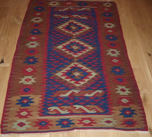 Old Sharkoy Kilim, Small Size with Good Colour and Design, Circa 1920.