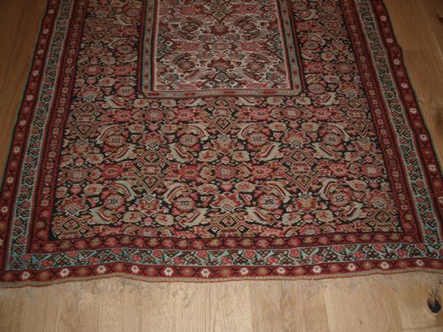 ANTIQUE SENNEH KILIM WITH SCARCE DESIGN SUPERB CONDITION CIRCA 1900 - ADDITIONAL PHOTO 8