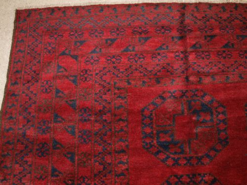 fig 1. ANTIQUE AFGHAN VILLAGE CARPET, ERSARI WEAVERS, GREAT COLOUR, CIRCA 1900/20.