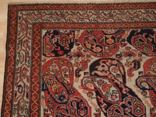 ANTIQUE MALAYER VILLAGE RUG MOTHER AND CHILD BOTEH DESIGN CIRCA 1900 - ADDITIONAL PHOTO 2