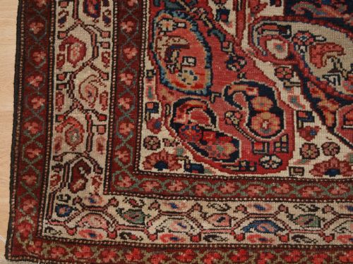 ANTIQUE MALAYER VILLAGE RUG MOTHER AND CHILD BOTEH DESIGN CIRCA 1900 - ADDITIONAL PHOTO 7
