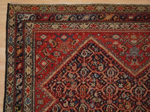 ANTIQUE MALAYER RUG WITH ALL OVER LATTICE DESIGN CIRCA 1900 - ADDITIONAL PHOTO 2