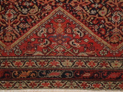 ANTIQUE MALAYER RUG WITH ALL OVER LATTICE DESIGN CIRCA 1900 - ADDITIONAL PHOTO 7