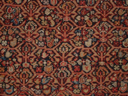 ANTIQUE MALAYER RUG WITH ALL OVER LATTICE DESIGN CIRCA 1900 - ADDITIONAL PHOTO 8