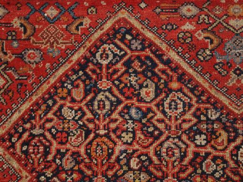 ANTIQUE MALAYER RUG WITH ALL OVER LATTICE DESIGN CIRCA 1900 - ADDITIONAL PHOTO 10