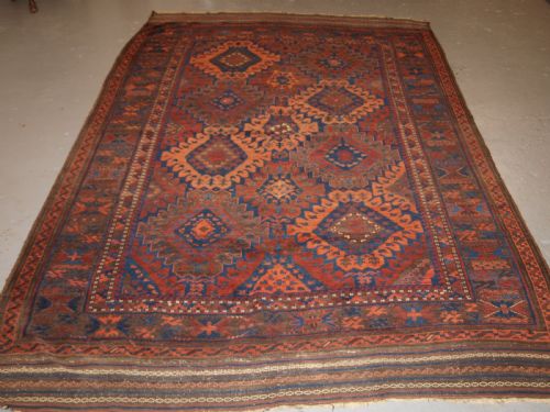 fig 1. ANTIQUE TIMURI BALUCH MAIN CARPET, SUPERB COLOUR, 2ND HALF 19TH CENTURY.