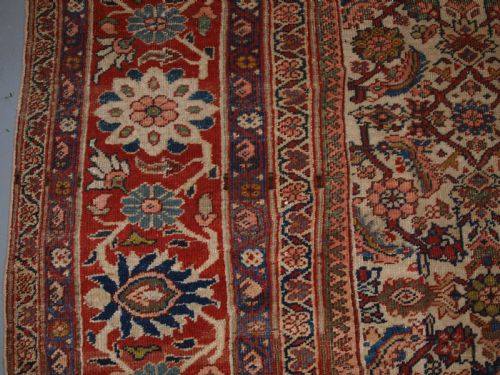 ANTIQUE MAHAL CARPET ALL OVER DESIGN ON AN IVORY GROUND SUPERB COUNTRY HOUSE CARPET CIRCA 1880 - ADDITIONAL PHOTO 6