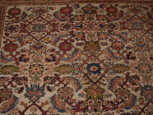 ANTIQUE MAHAL CARPET ALL OVER DESIGN ON AN IVORY GROUND SUPERB COUNTRY HOUSE CARPET CIRCA 1880 - ADDITIONAL PHOTO 7