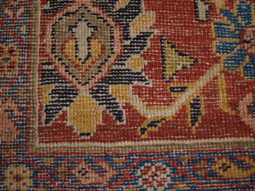 ANTIQUE MAHAL CARPET ALL OVER DESIGN ON AN IVORY GROUND SUPERB COUNTRY HOUSE CARPET CIRCA 1880 - ADDITIONAL PHOTO 14