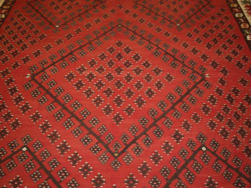 OLD SHARKOY KILIM OF LARGE SIZE WITH TRADITIONAL DESIGN CIRCA 1920 - ADDITIONAL PHOTO 4
