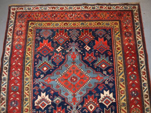 fig 1. ANTIQUE SOUTH CAUCASIAN RUNNER WITH OUTSTANDING COLOUR AND DESIGN, LATE 19TH CENTURY.