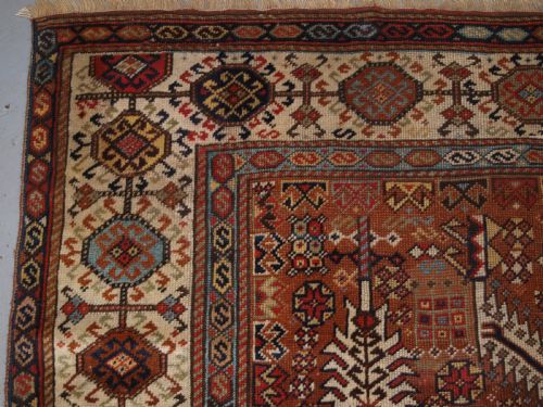 fig 1. ANTIQUE TRIBAL SHEKARLU QASHQAI RUG OF CLASSIC DESIGN, CIRCA 1880.