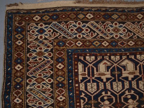 fig 1. ANTIQUE CAUCASIAN KONAKEND RUG OF CLASSIC DESIGN, LATE 19TH CENTURY.