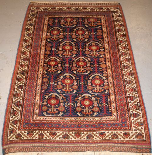 Antique Afshar Rug with Repeat Large Boteh Design, Circa 1900/20.