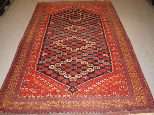Antique Afshar Long Rug, Excellent Design and Colour, Circa 1880.