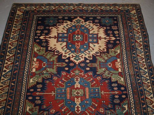 Zejwa Rugs Antique Caucasian Kuba Region Zejwa Village Rug, Superb Design, 4th ...