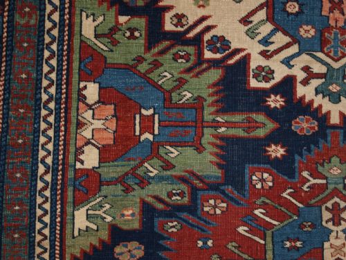 Zejwa Rugs Antique Caucasian Kuba Region Zejwa Village Rug, Superb Design, 4th ...