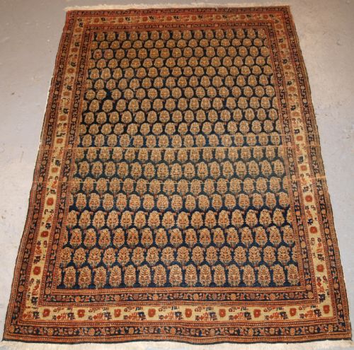 Antique North West Persian Serabend Village Rug, Boteh Design, Circa 1900.