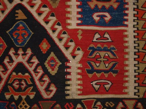 ANTIQUE TURKISH KONYA REGION SIVRIHISAR PRAYER KILIM BEAUTIFUL DESIGN CIRCA 1900 - ADDITIONAL PHOTO 8