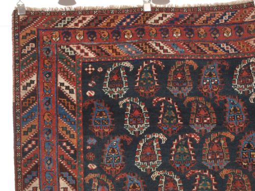 ANTIQUE AFSHAR LONG RUG WITH ALL OVER BOTEH DESIGN SUPERB COLOURS CIRCA 1890 - ADDITIONAL PHOTO 4