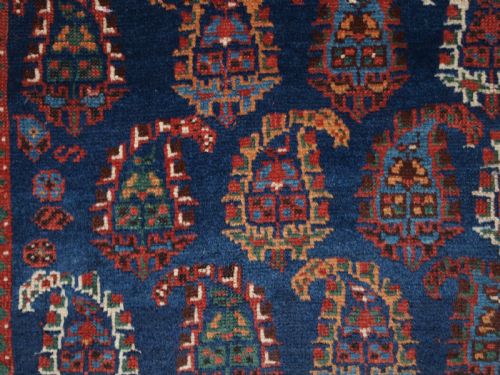ANTIQUE AFSHAR LONG RUG WITH ALL OVER BOTEH DESIGN SUPERB COLOURS CIRCA 1890 - ADDITIONAL PHOTO 6