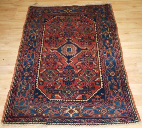 Old Village Rug, Hamadan Region, Small Size, Circa 1920.