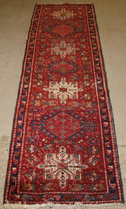 Old Karaja Runner, Traditional Design, Small Size, Circa 1920.